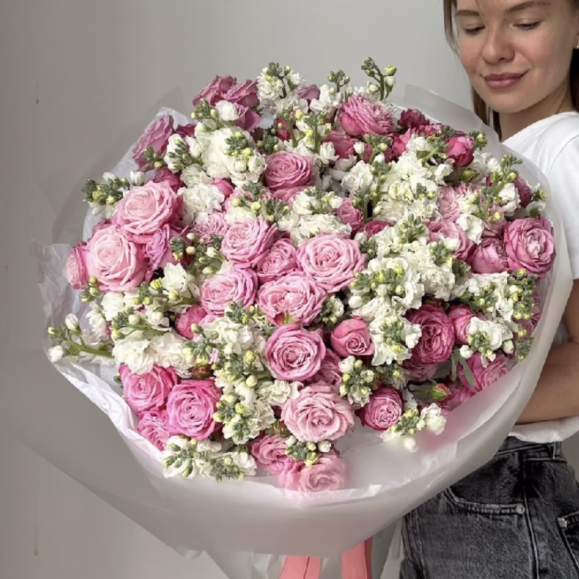 Название  Авторский букет «Розовое облако» — THE ÁME Flowers