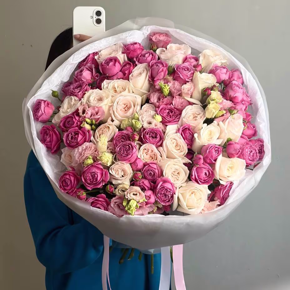 Авторский букет «Розовая симфония» — THE ÁME Flowers