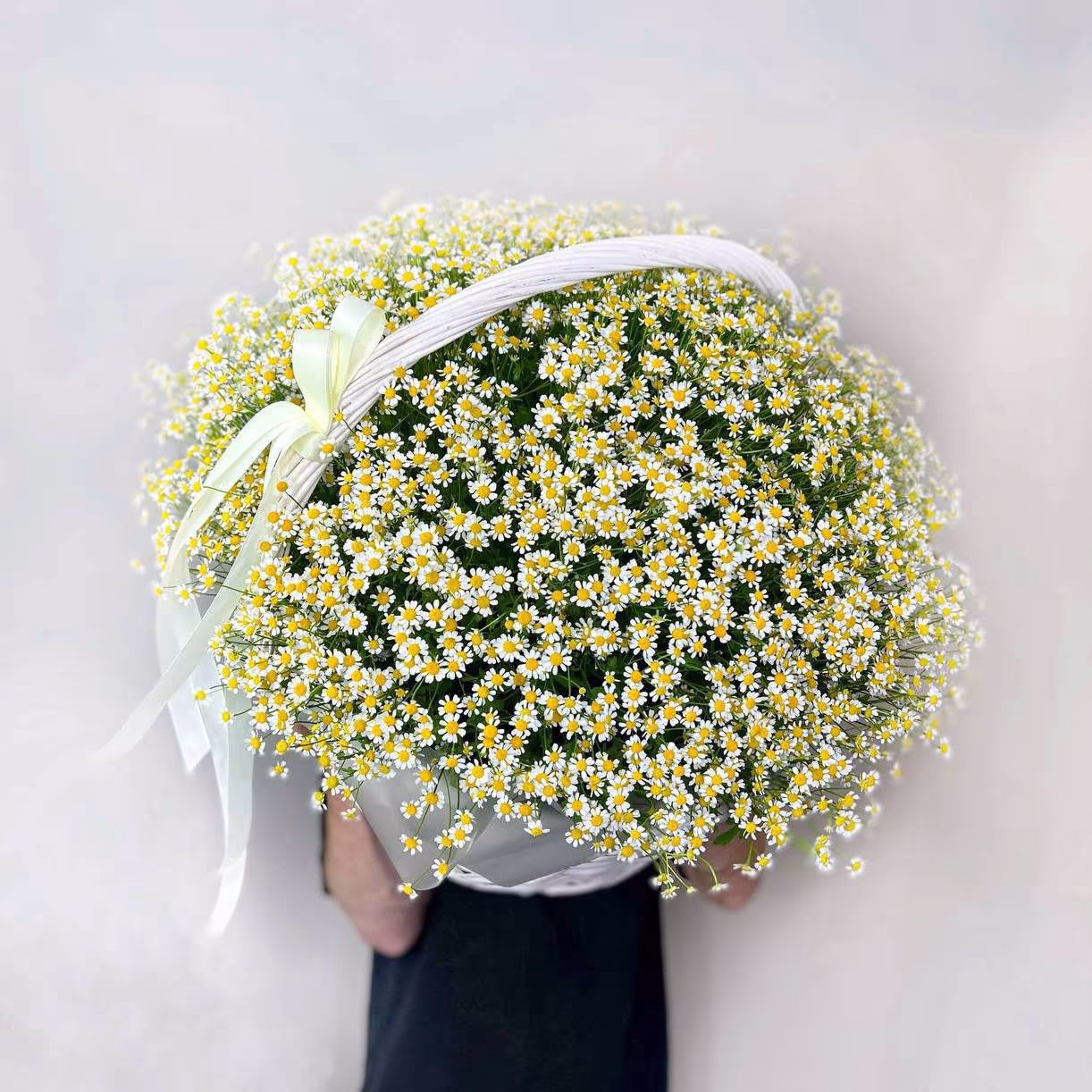 Ромашки в корзине «Полевое вдохновение» — THE ÁME Flowers