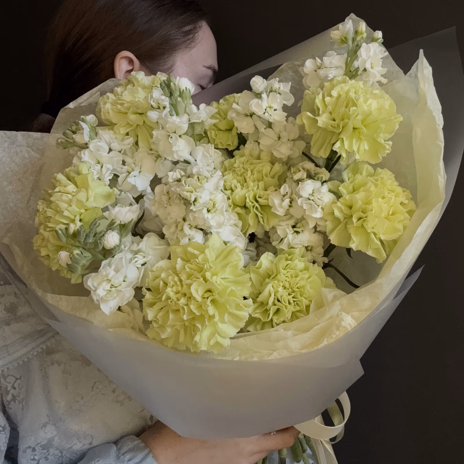 Авторский букет «Лаймовое облако» — THE ÁME Flowers