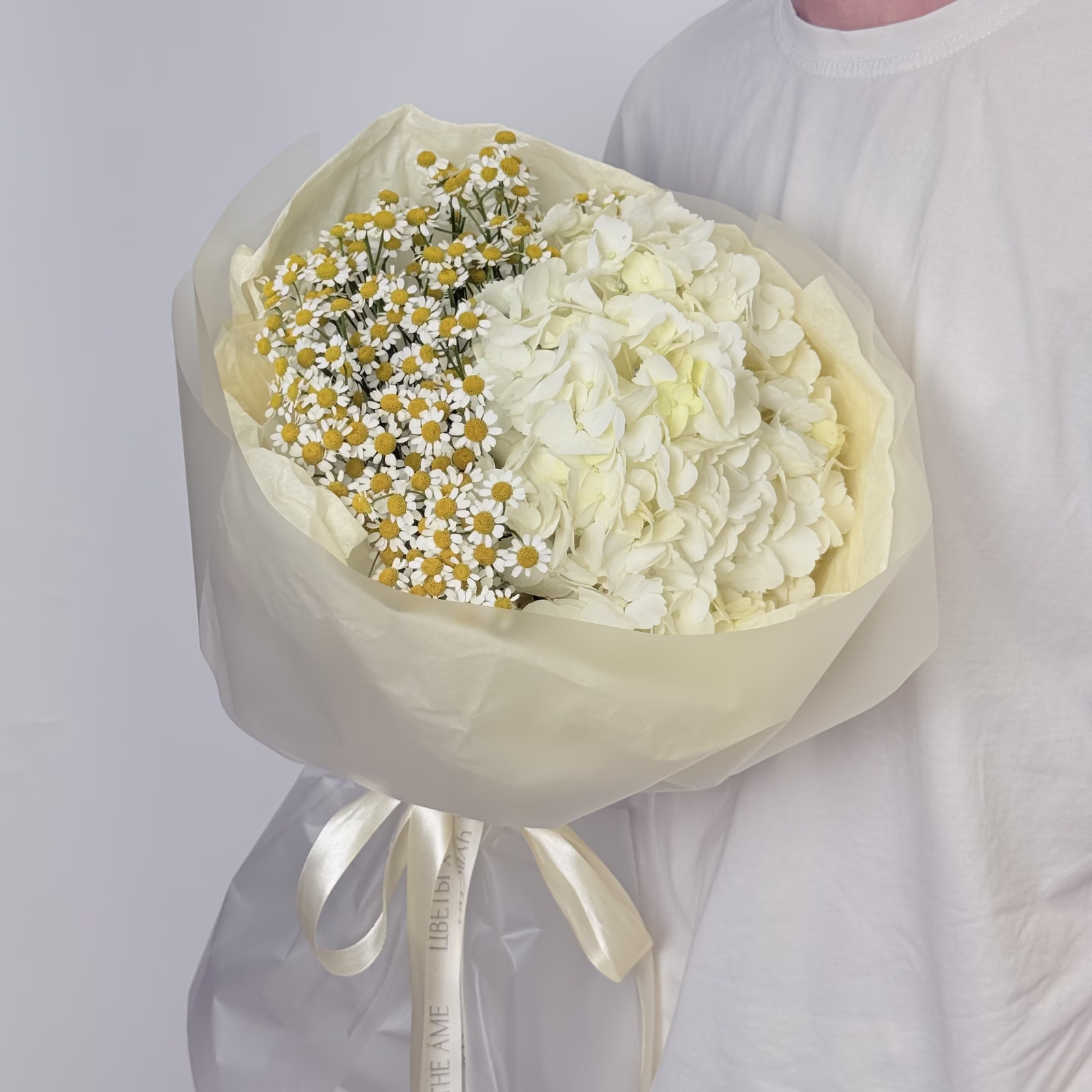 Авторский букет «Белая ромашка» — THE ÁME Flowers