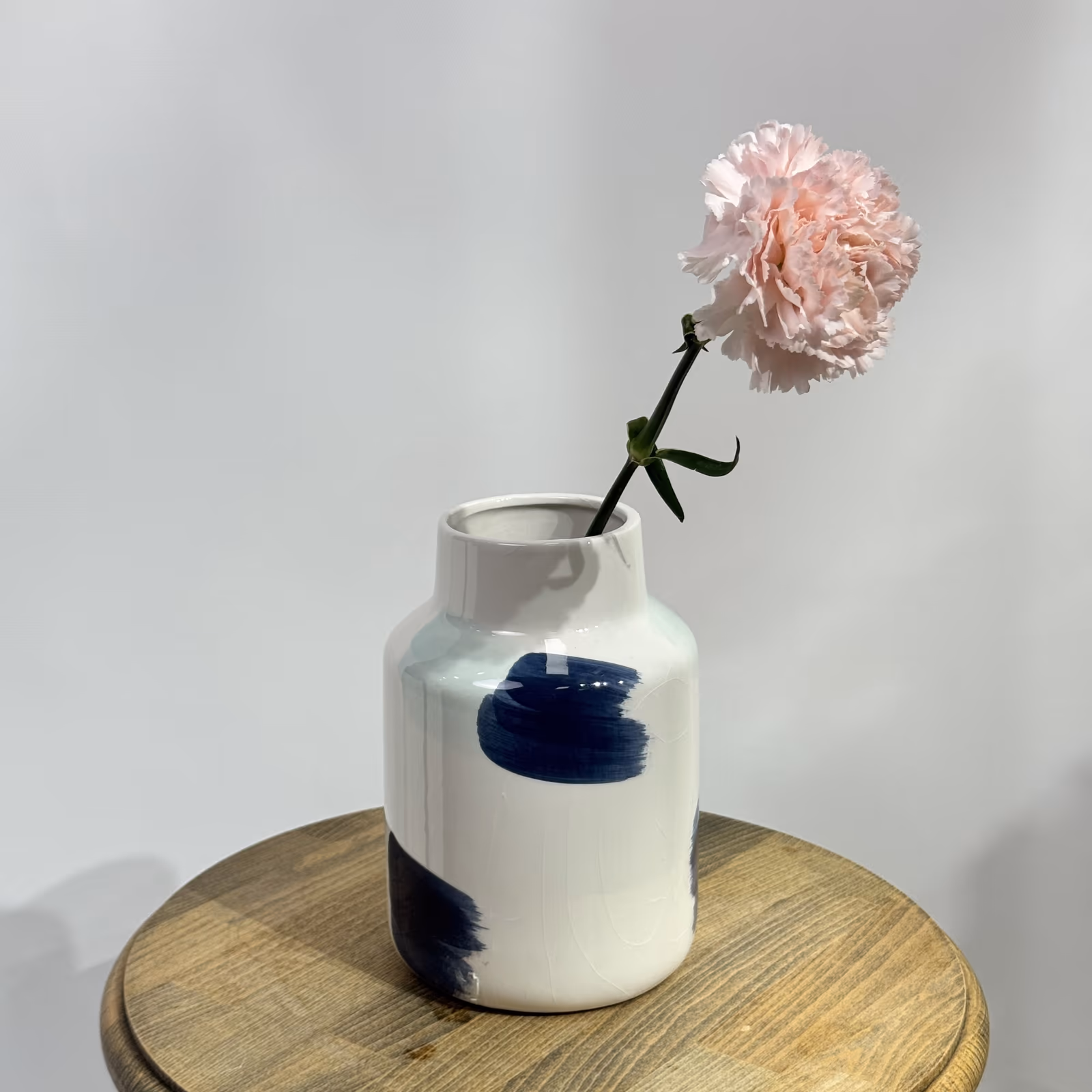Ваза керамическая «Синий мазок» — THE ÁME Flowers