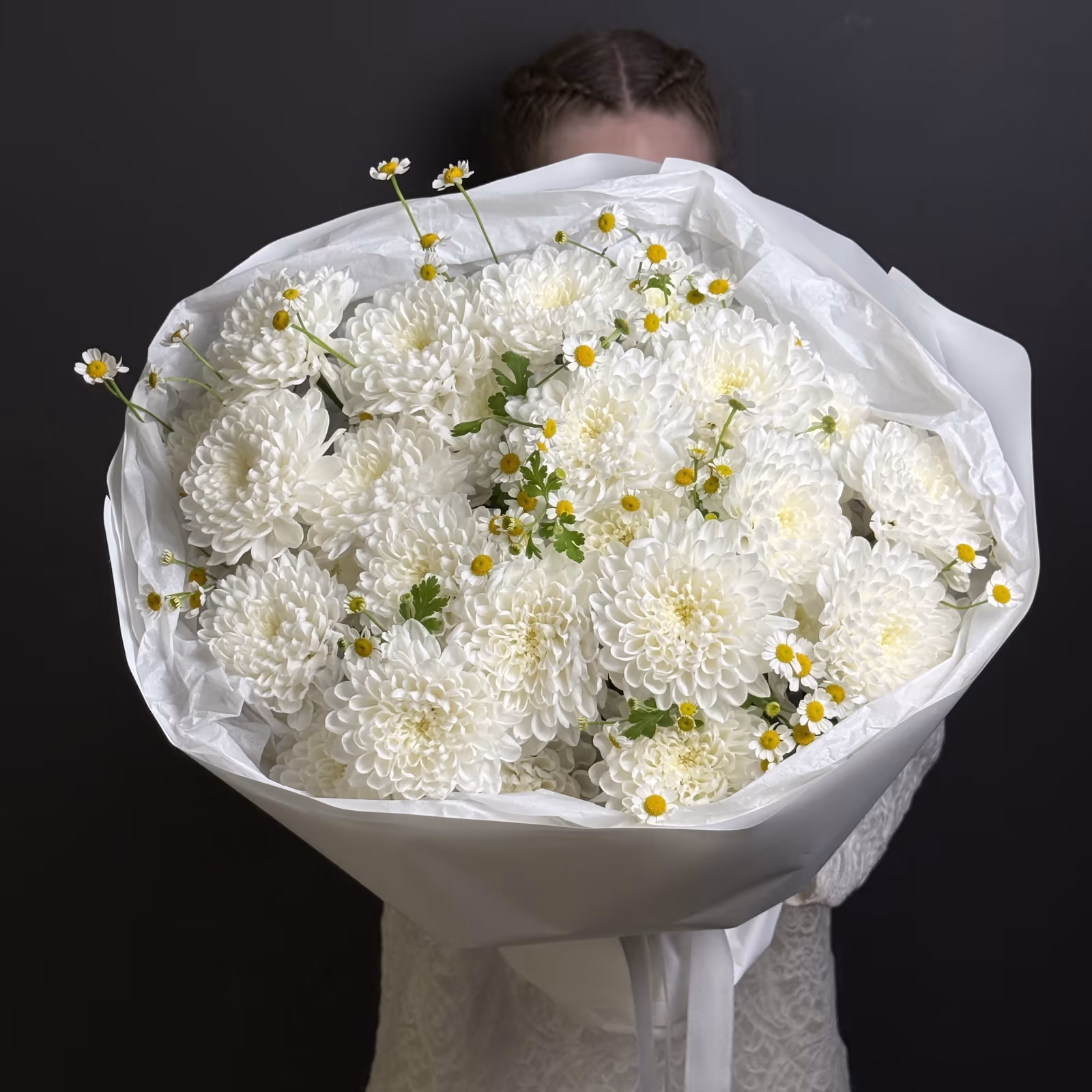 Авторский букет «Белое кружево» — THE ÁME Flowers