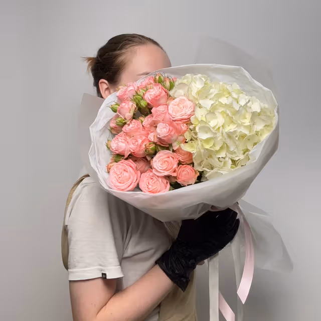 Авторский букет «Розовое облако» — THE ÁME Flowers