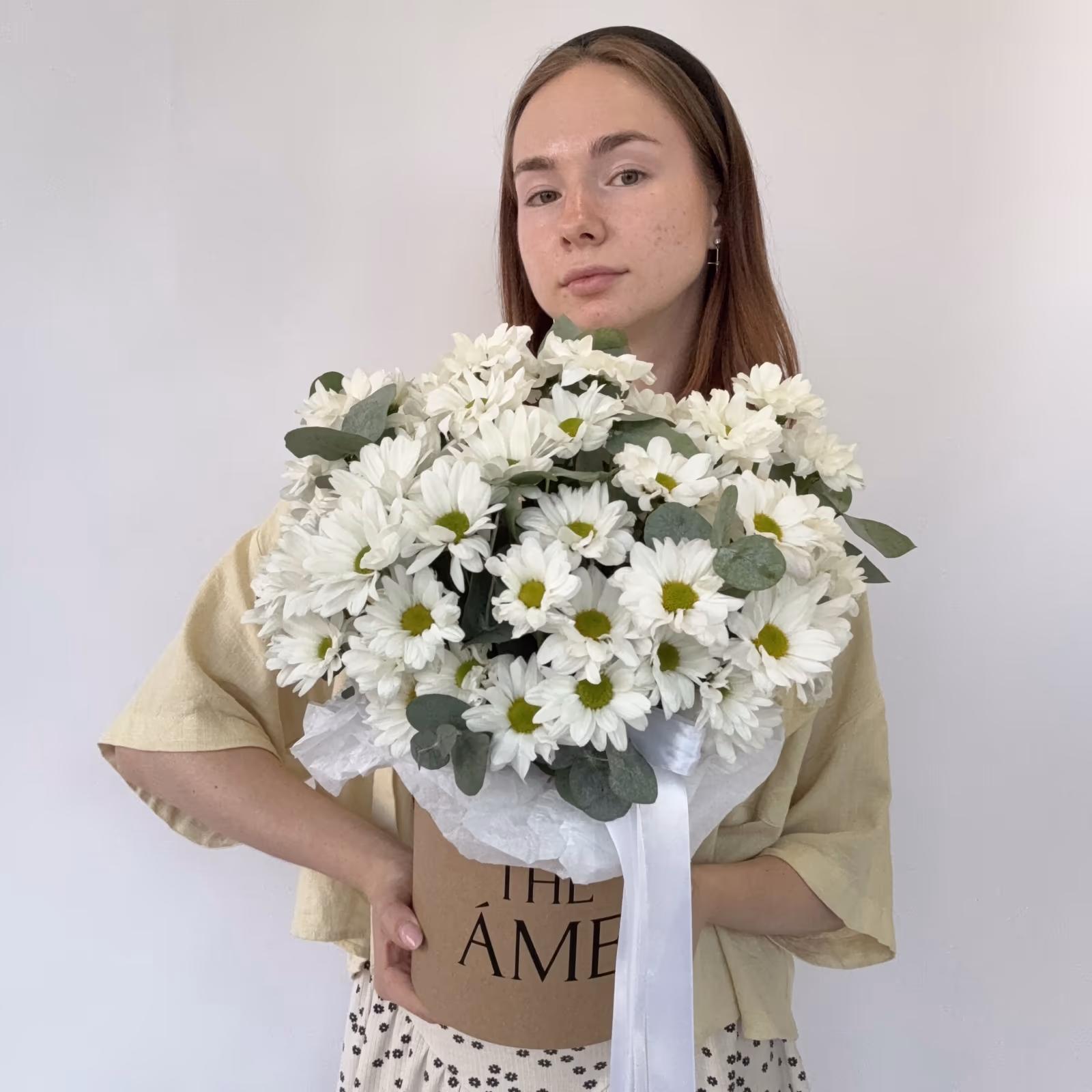Коробка с цветами «Нежное дыхание» — THE ÁME Flowers